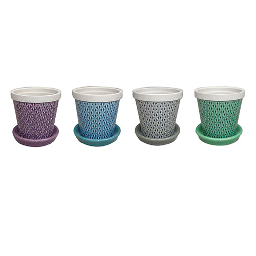 4" Durham Planter Assorted Colors (Sold Individually)