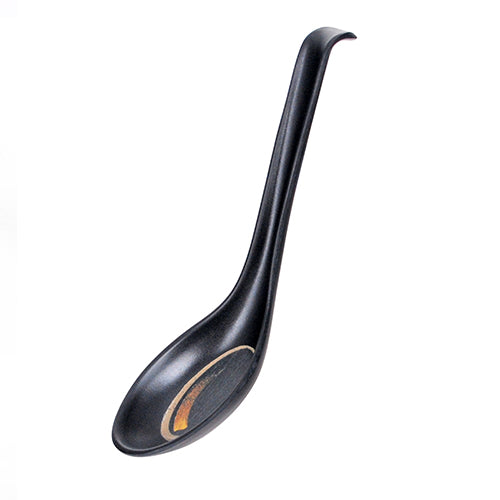 Soup Spoon - Black Gold Brush