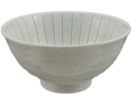 Noodle Bowl Light Grey With Lines 6.25