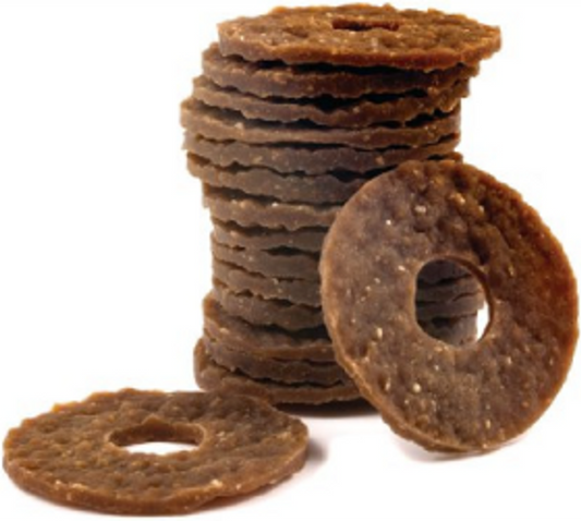 Dog Treat Rawhide Treat Rings (Medium)