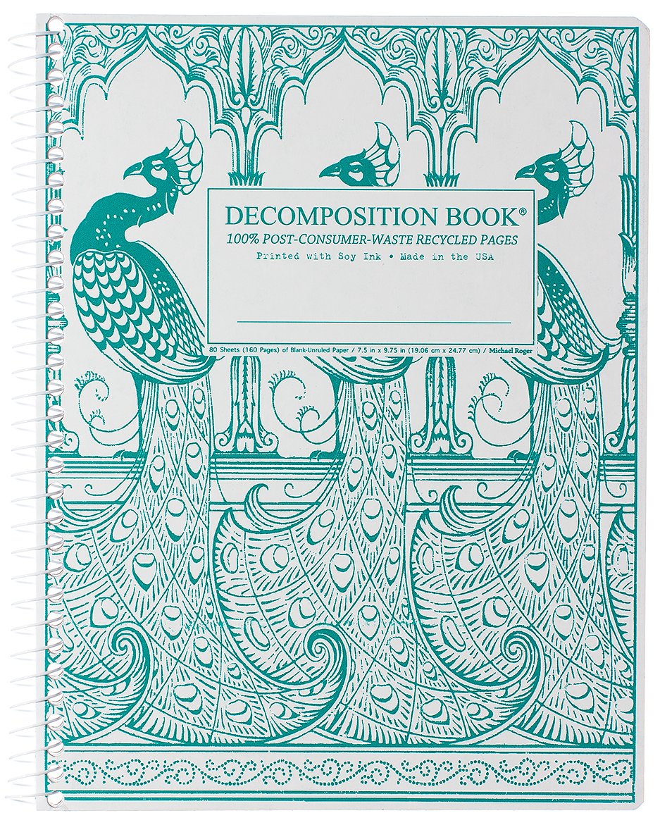 Decomposition Notebook - Spiral - Peacocks