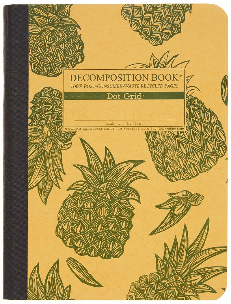 Decomposition Notebook - Dot Grid - Pineapples