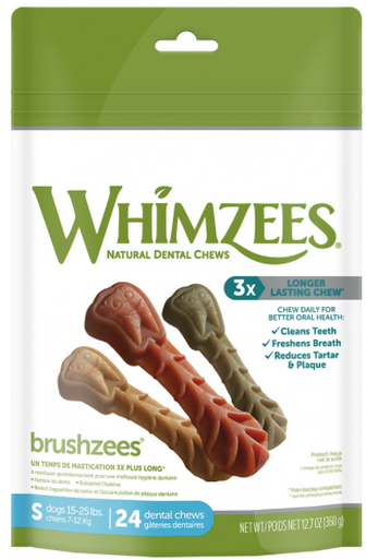 Dog Treat - Whimzees Toothbrush Dental Chew Small