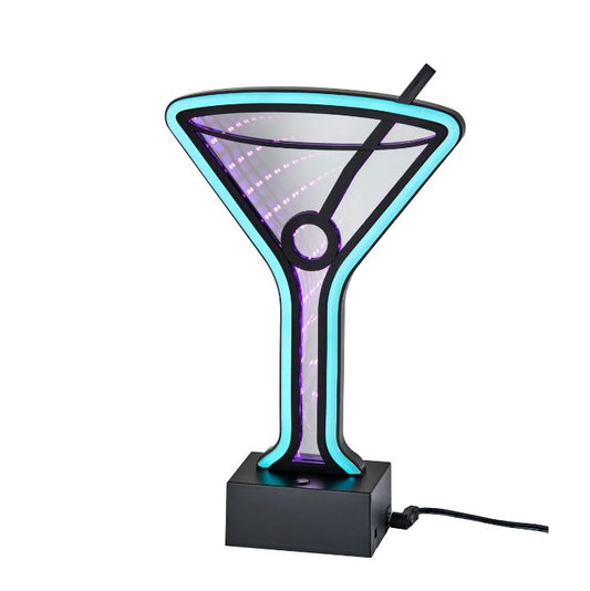 Infinity Neon Martini Glass