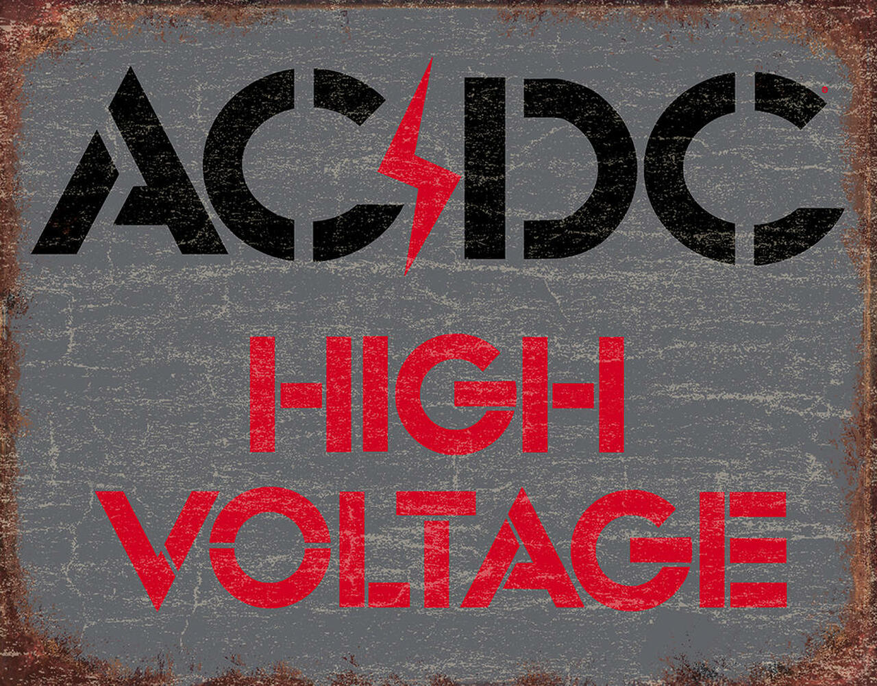 Tin Sign - AC DC High Voltage