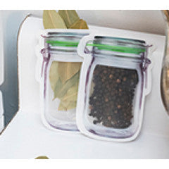 Mason Jar Zipper Bag - Xs Set Of 6