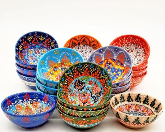 Bowl Ceramic Hand Painted in Garden Collection 3 Inch