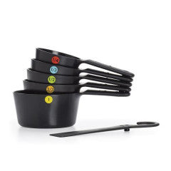 Measuring Set Black Cup 6 Size Set