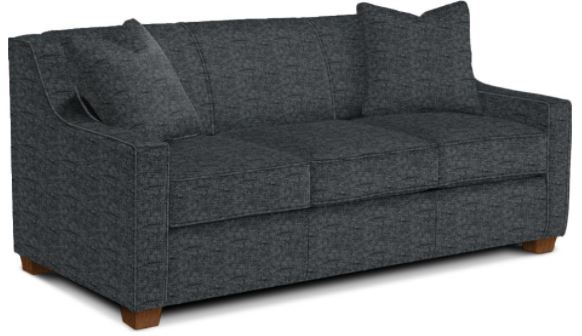 Marinette Sleeper Sofa Full Size Innerspring Mattress Charcoal Dark Walnut Leg