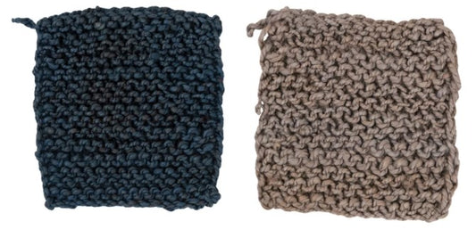 Jute Crocheted Pot Holder, 2 Colors (Sold Individually)