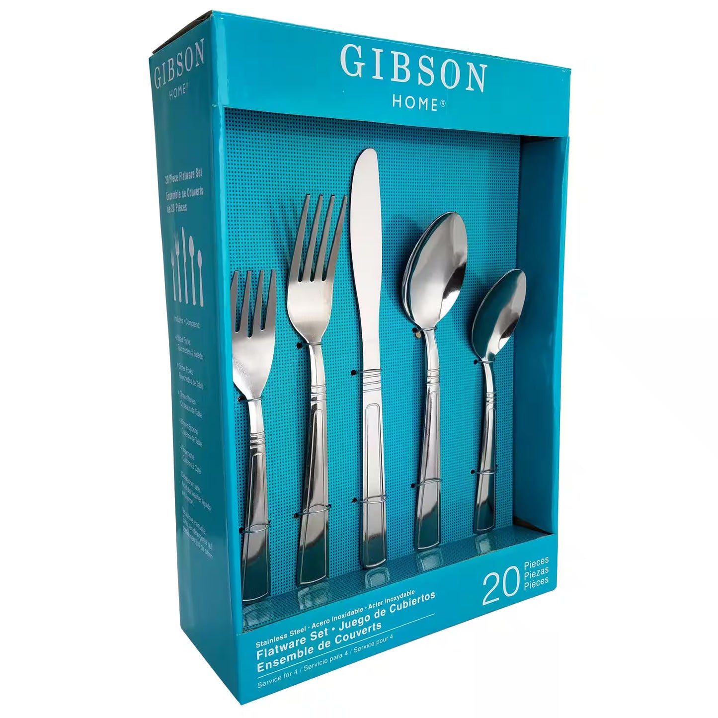 Creston 20-Piece Stainless Steel Flatware Set