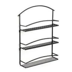 Spice Rack - Hanging Euro Black