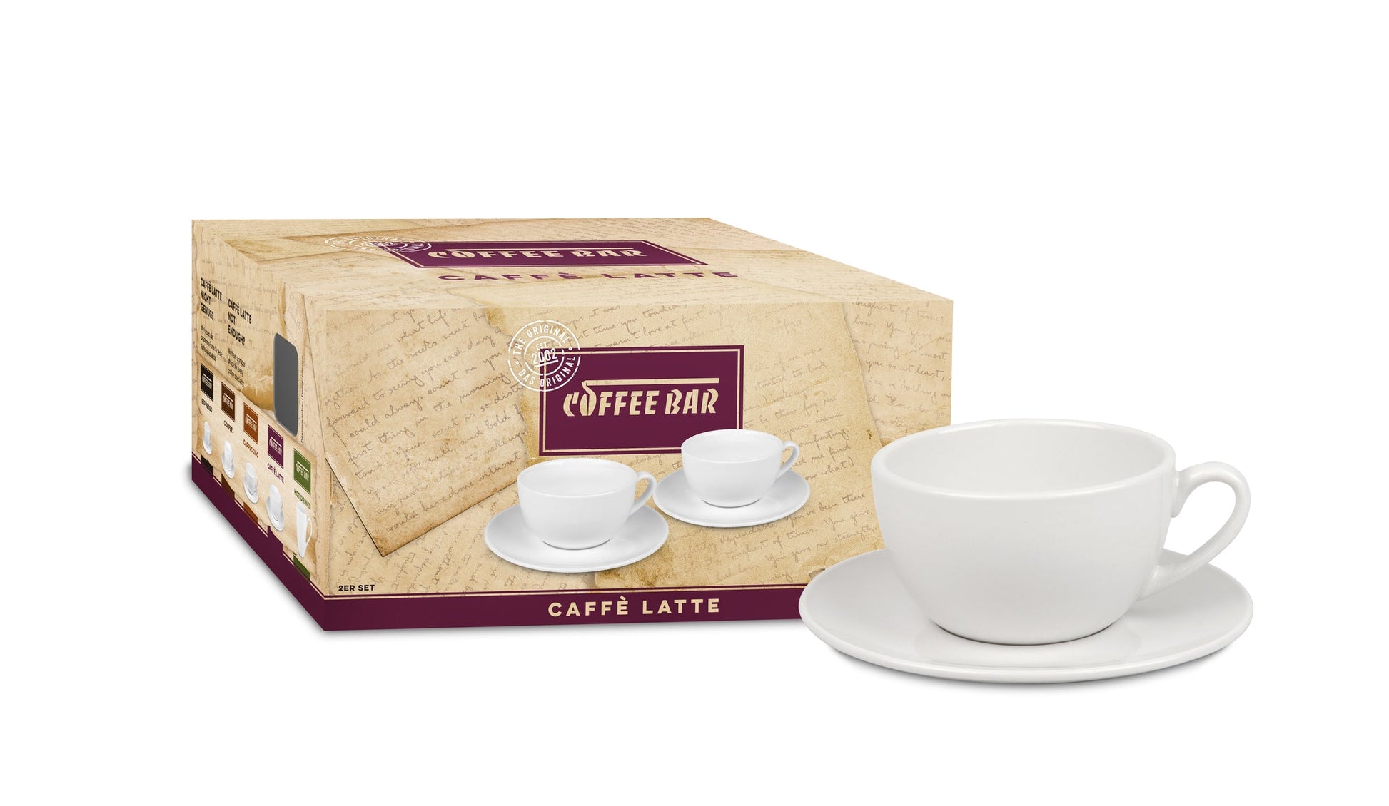 Coffee Bar - Latte Cup And Saucer (sold individually)