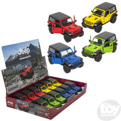 Diecast Pull Back Jeep Wrangler Hard Top 2018 5" (Sold Individually)