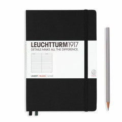 Notebook - Medium (A5) - Hardcover - 251 Pages - Ruled / Black