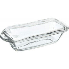 Butter Dish - Simple With Glass Handles