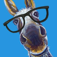 Tin Sign - Donkey w/ Glasses