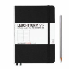 Notebook - Medium (A5) - Hardcover - 251 Pages - Dotted / Black