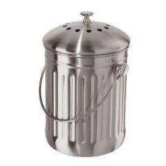 Kitchen Storage - Countertop Compost Bin Stainless Steel