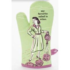 Oven Mitt - My Favorite Salad Is Wine