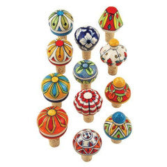 Wine Bottle Stopper Ceramic Assorted Styles Country Home (Sold Individually)
