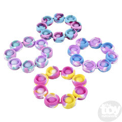 Bubble Popper Bangle Pastel Tie Dye (Sold Individually)